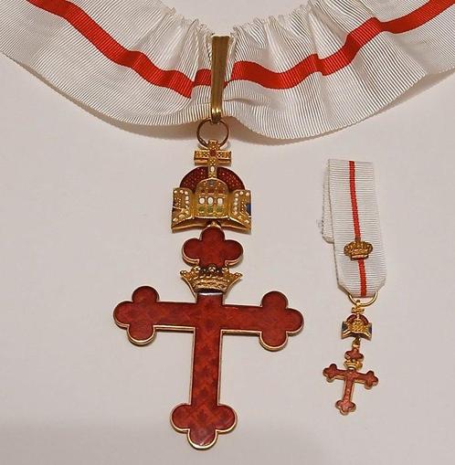 Italie - Médaille militaire - Ordre de Saint-Georges en, Verzamelen, Militaria | Algemeen