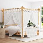 vidaXL Hemelbed 160x200 cm bamboe, Huis en Inrichting, Slaapkamer | Bedden, Verzenden, Nieuw
