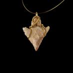 Neolithisch Steen Met draad omwikkelde pijlpuntenhanger