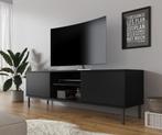 TV-Meubel Mat Zwart 150 cm industrieel, Huis en Inrichting, Kasten |Televisiemeubels, Overige materialen, 100 tot 150 cm, Verzenden