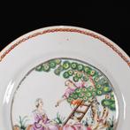 Bord - Assiette à décor dune scène de  La cuillette Des