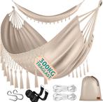 Kesser® Hangmat - Belastbaar tot 300kg - 320x150cm - Beige, Huis en Inrichting, Verzenden, Nieuw