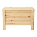 Houten kist met klep deksel, 80 x 51 x 39 cm, inhoud 100L, Huis en Inrichting, Woonaccessoires | Kisten, Nieuw, 100 tot 150 cm