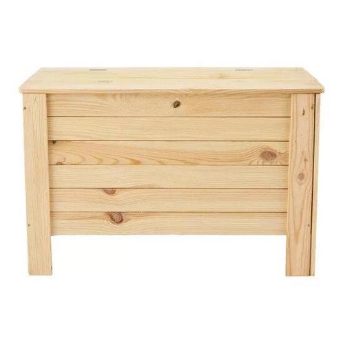 Houten kist met klep deksel, 80 x 51 x 39 cm, inhoud 100L, Maison & Meubles, Accessoires pour la Maison | Coffres, Envoi