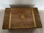 Cercueil - Bois, Textile - Coffre à écrire antique