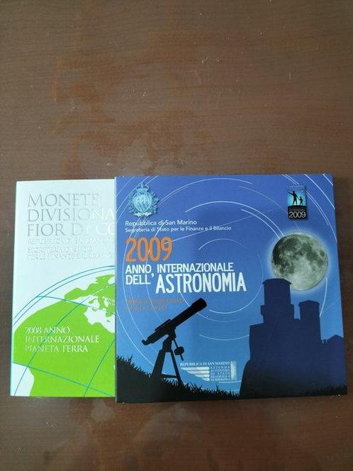 San Marino. Year Set (BU) 2008/2009 (2 sets)  (Zonder, Postzegels en Munten, Munten | Europa | Euromunten