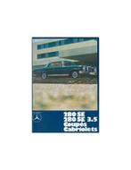 1971 MERCEDES BENZ 280 SE COUPE CABRIOLET BROCHURE DUITS