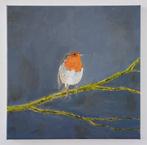 Matthieu van Riel - Roodborstje, avond, Antiek en Kunst