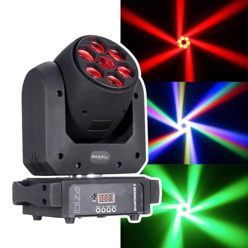 Ibiza E-Beedream100 DMX Bestuurde 100W LED Spot + 6x 10W, Muziek en Instrumenten, Licht en Laser