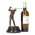 Beeldje - Golf player - Brons, Marmer, Antiek en Kunst