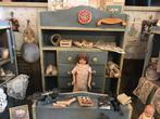 Uniek antiek miniatuur mercerie-winkeltje - Poppenhuis, Antiek en Kunst