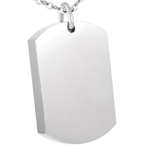Fako Bijoux® - Ketting - Ashanger / Assieraad - Dog Tag -, Handtassen en Accessoires, Kettingen, Verzenden