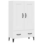 Hoge Kast Wit Hout | Retour Deal | Ruim je Huis Op!, Huis en Inrichting, Kasten | Overige, Verzenden, Nieuw