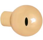 Knop Kogel tbv SKG schild messing ongelakt, Nieuw, Overige materialen, Klink of Kruk