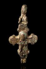 Byzantijns Bronzen reliekschrijnkruis  (Zonder Minimumprijs)