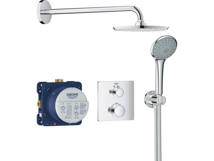 GROHE Grohtherm Perfect doucheset - inbouw regendouche 21 cm, Doe-het-zelf en Bouw, Sanitair, Nieuw, Verzenden