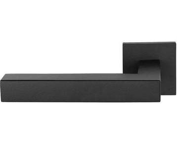 Enkele deurklink links SQUARE LSQI-G op rozet mat zwart, Doe-het-zelf en Bouw, Nieuw, Overige materialen, Klink of Kruk