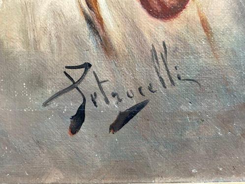 Achille Petrocelli (1861-1929) - Neapolitan Farmer Smoking a, Antiek en Kunst, Kunst | Schilderijen | Klassiek