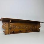 Porte-manteau - Ancien porte-manteaux mural - Bois, Laiton
