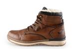Mustang Veterboots in maat 45 Cognac | 5% extra korting, Kleding | Heren, Schoenen, Overige kleuren, Verzenden, Boots, Mustang