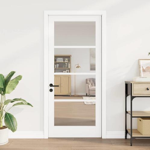 vidaXL Binnendeur met Glas ORKDAL Wit 86 x 198.5 cm, Doe-het-zelf en Bouw, Deuren en Vliegenramen, Nieuw, Verzenden