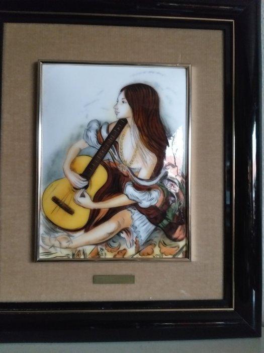 Negroni - Plaque émaillée - Émail, Cuivre, Bois, Antiquités & Art, Curiosités & Brocante