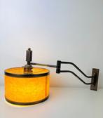 Wandlamp - Antieke lampenkap met bronsige randen - Messing, Antiek en Kunst