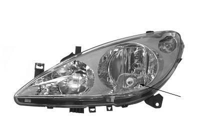 Peugeot 307 2000-2005 Koplamp + Mistlamp Links (Koplampen), Auto-onderdelen, Verlichting, Nieuw, Verzenden