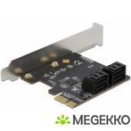 Delock 90010 4-poorts SATA PCI Express x1-kaart - Low, Computers en Software, Verzenden, Nieuw