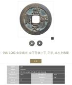 China, Noordelijke Song-dynastie 1 Cash 998-1021 ( 2 coins )