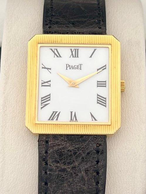 Piaget - Protocole 18K Gold Tank - 8154 - Unisexe -, Handtassen en Accessoires, Horloges | Heren