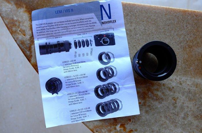 Novoflex LEM/VIS II Lensadapter, Verzamelen, Foto-apparatuur en Filmapparatuur