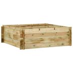 Verhoogde Plantenbak - Grenenhout | Retour Deal | Voor Mo..., Tuin en Terras, 100 cm of meer, Verzenden, Vierkant, Nieuw