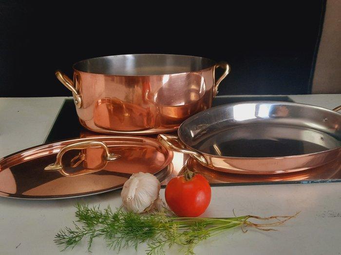 Pan (3) - INOCUIVRE dik en zware professioneel pannen / OVLE, Antiek en Kunst, Antiek | Keukengerei