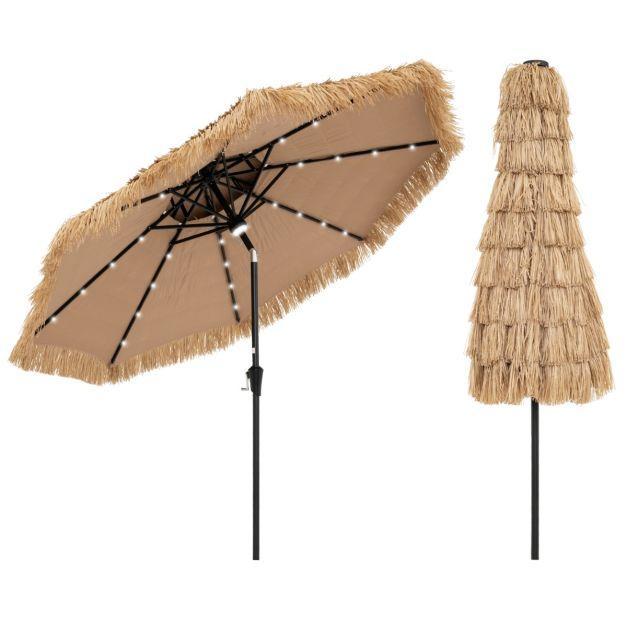 2dekans | Costway Parasol – Hawaïaanse Stijl &, Caravans en Kamperen, Voortenten en Luifels, Ophalen of Verzenden