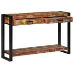 vidaXL Console Tafel Kleurig 120x33x75 cm Massief Gerecycled, Huis en Inrichting, Verzenden, Nieuw