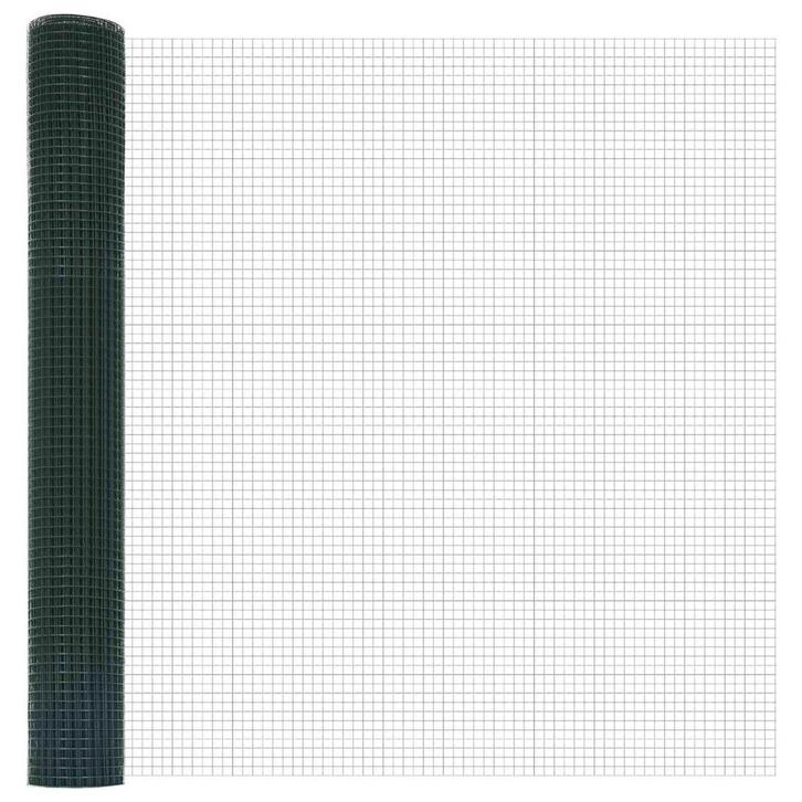 vidaXL Gelast draadhek Groen 1.2 x 25 m, Jardin & Terrasse, Clôtures de jardin, Envoi