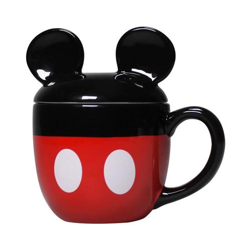 Mickey Mouse 3D Mok met Deksel, Verzamelen, Disney, Ophalen of Verzenden