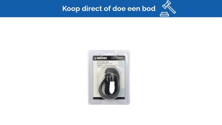 Bieden: Garmin WF0565 Vehicle Power Cable -, Watersport en Boten, Navigatiemiddelen en Scheepselektronica, Ophalen of Verzenden
