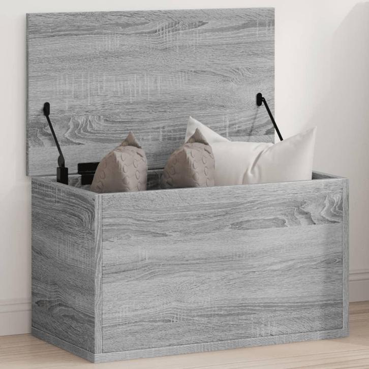 vidaXL Opbergbox 60x35x35 cm bewerkt hout grijs sonoma, Huis en Inrichting, Kasten | Overige, Nieuw, Verzenden