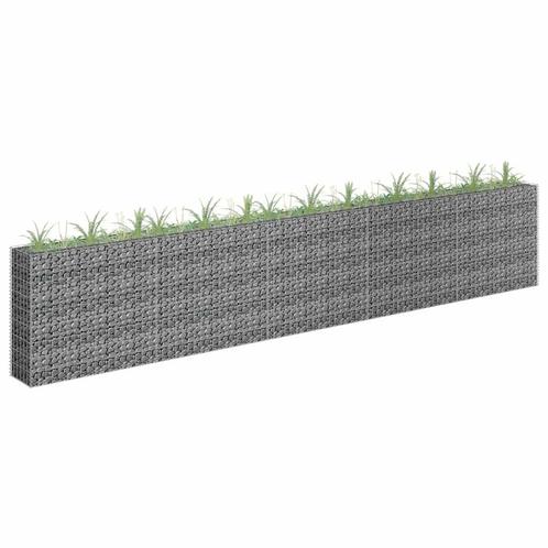 vidaXL Gabion plantenbak verhoogd 450x30x90 cm, Tuin en Terras, Bloempotten, Nieuw, Verzenden