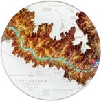 Cookeilanden. 25 Dollars 2023 Topography Grand Canyon -