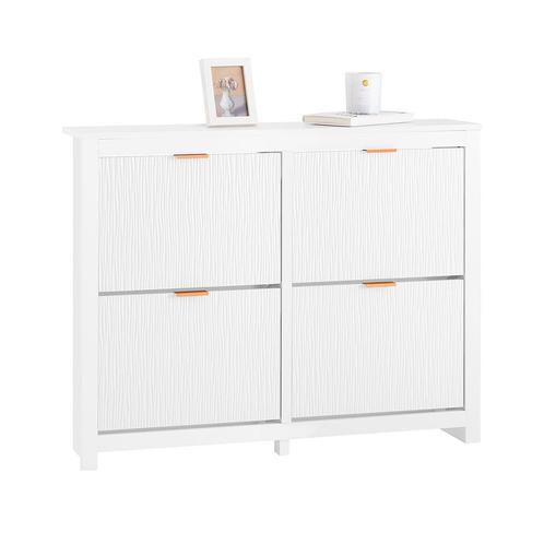 Tweedekans | SoBuy FSR186-W Schoenenkast Wit – 104x23x82 cm, Huis en Inrichting, Kasten | Schoenenkasten, Ophalen of Verzenden