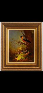 Sepp Happ (1912-) - Beautiful small bird on branch