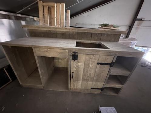 Veiling - Houten Bar 190cm, Huis en Inrichting, Barren, Nieuw