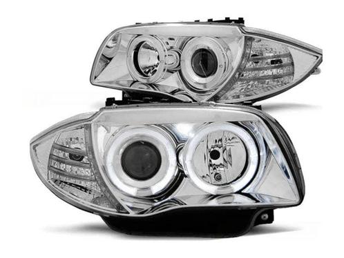 Angel Eyes koplampen Chrome geschikt voor BMW 1 serie, Autos : Pièces & Accessoires, Éclairage, Envoi