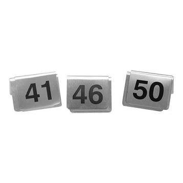 Tafelnummer | 41 t/m 50 | RVS | 2-zijdig | 55x35(h)mm EMGA, Verzenden