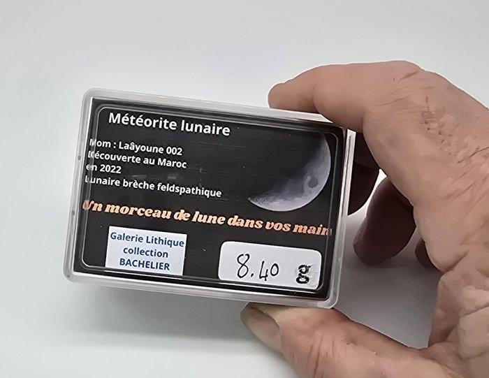 Lunar Meteorites Lâayoune 002 uit Marokko. - 8.4 g, Verzamelen, Mineralen en Fossielen