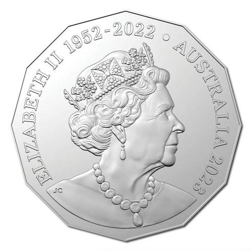 Australie. 50 Cent 2023 RAM AC/DC 50. Jubiläum - 1/2 oz, Postzegels en Munten, Munten | Europa | Niet-Euromunten
