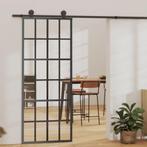 vidaXL Schuifdeur met beslag 76x205 cm aluminium en ESG-glas, Doe-het-zelf en Bouw, Deuren en Vliegenramen, Verzenden, Nieuw